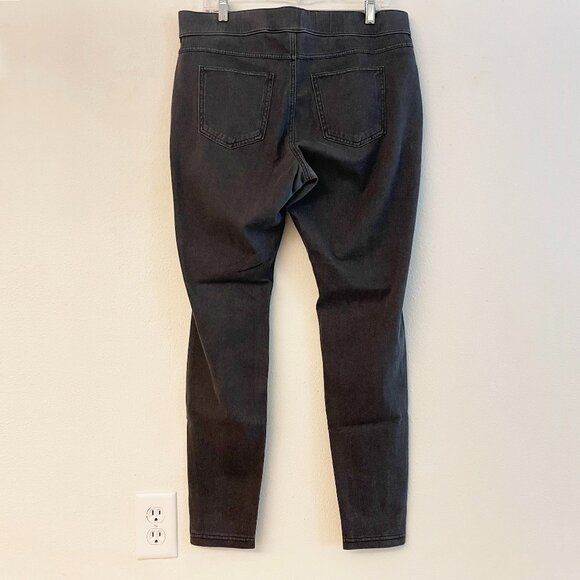 HUE Women's Curvy Fit Jeans Leggings, Graphite Wash, Size XL - Picture 4 of 4